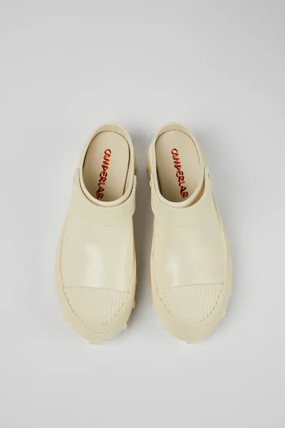 Tracktori White Clogs for Unisex - Autumn / Winter collection - Image 3