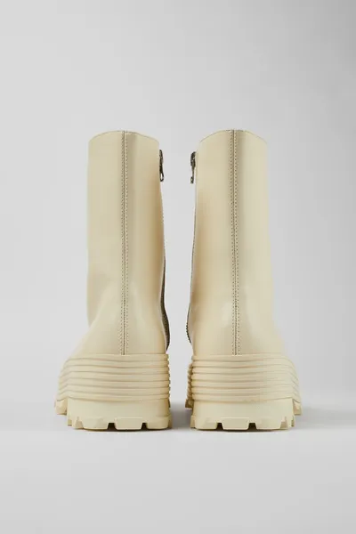 Tracktori White Ankle Boots for Unisex - Autumn / Winter collection - Image 2