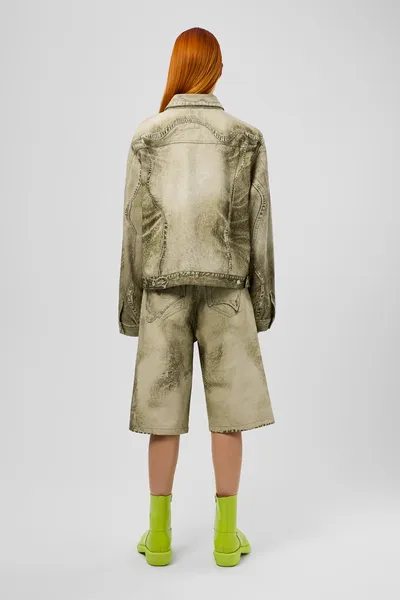 Denim shorts AU00007-001 Apparel Women. Official Online Store USA - Image 4