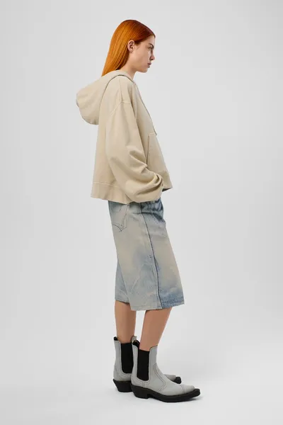 Denim shorts AU00007-002 Apparel Women. Official Online Store USA - Image 3