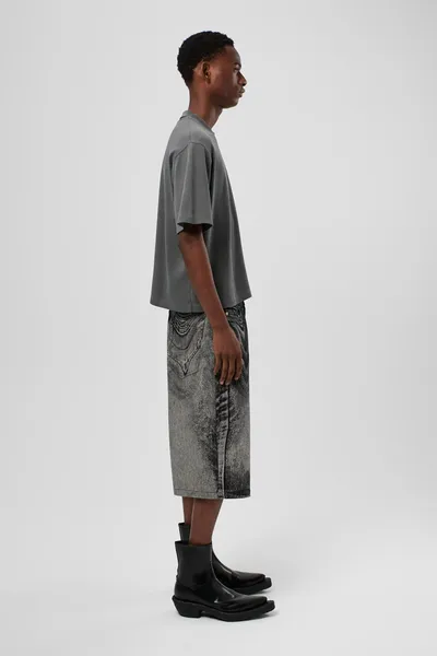 Denim shorts AU00007-003 Apparel Women. Official Online Store USA - Image 3