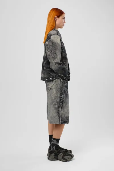 Denim shorts AU00007-003 Apparel Women. Official Online Store USA - Image 4