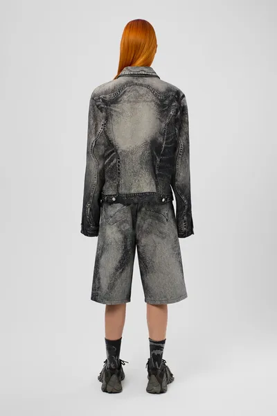 Denim shorts AU00007-003 Apparel Women. Official Online Store USA - Image 3