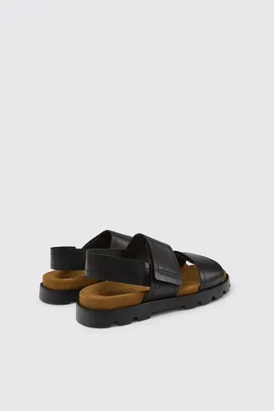 Brutus Black Sandals for Men - Autumn / Winter collection