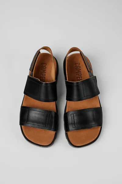 Brutus Black Sandals for Men - Autumn / Winter collection - Image 3