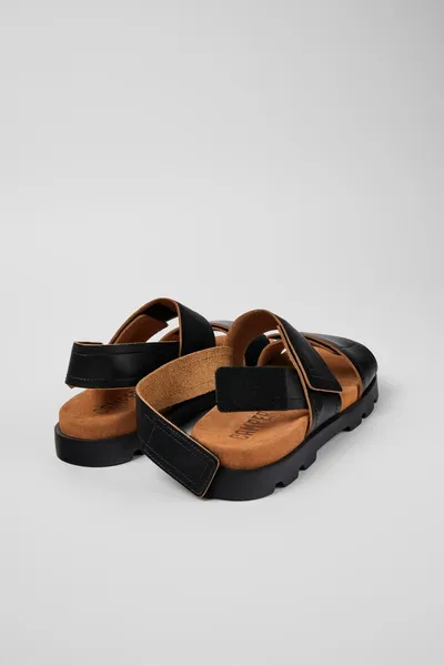 Brutus Black Sandals for Men - Autumn / Winter collection - Image 2