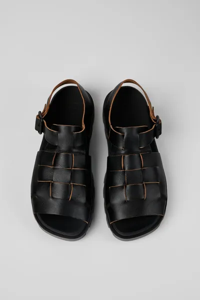 Brutus Black Sandals for Men - Autumn / Winter collection - Image 3