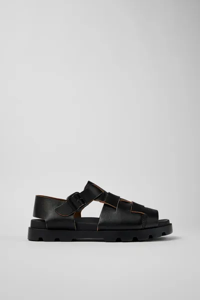 Brutus Black Sandals for Men - Autumn / Winter collection