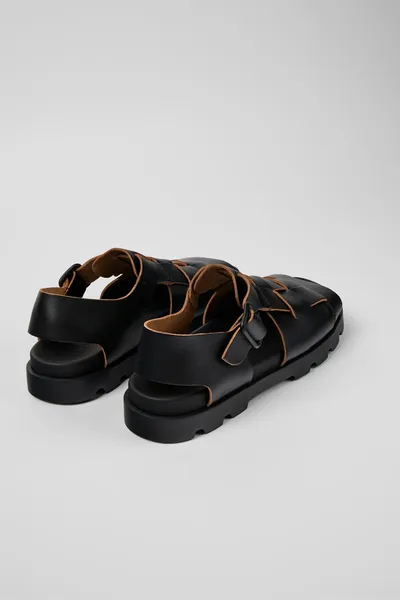 Brutus Black Sandals for Men - Autumn / Winter collection - Image 2