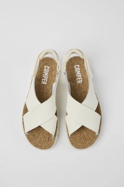 oruga White Sandals for Women - Autumn / Winter collection - Image 3
