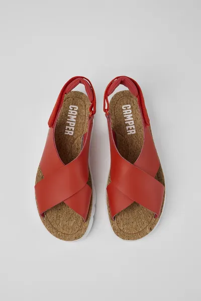 oruga Red Sandals for Women - Autumn / Winter collection - Image 3