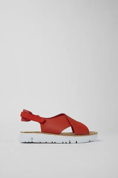 oruga Red Sandals for Women - Autumn / Winter collection