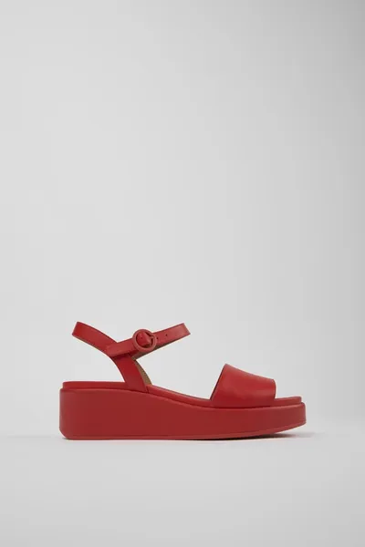 Misia Red Sandals for Women - Autumn / Winter collection