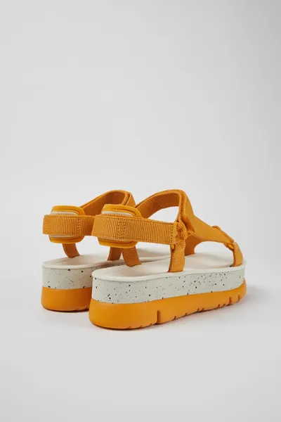 oruga Orange Sandals for Women - Autumn / Winter collection - Image 2