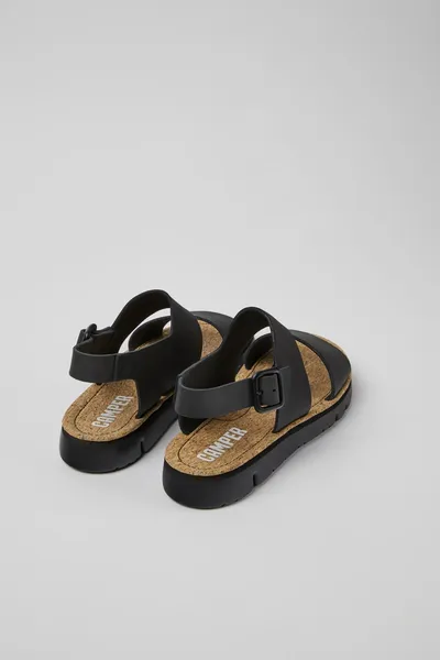oruga Black Sandals for Women - Autumn / Winter collection - Image 2