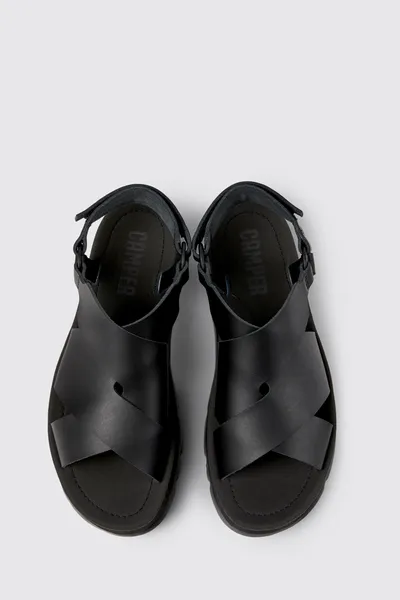 oruga Black Sandals for Women - Autumn / Winter collection - Image 2