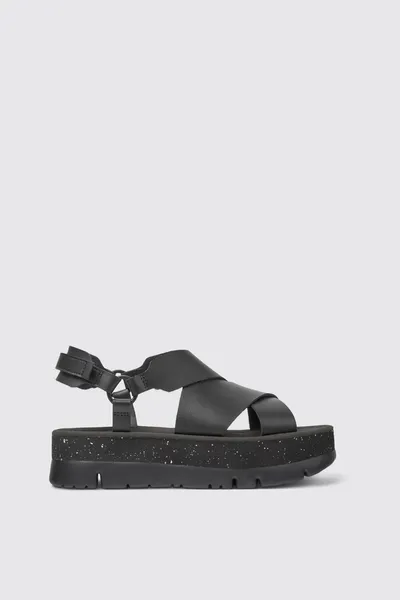 oruga Black Sandals for Women - Autumn / Winter collection - Image 4