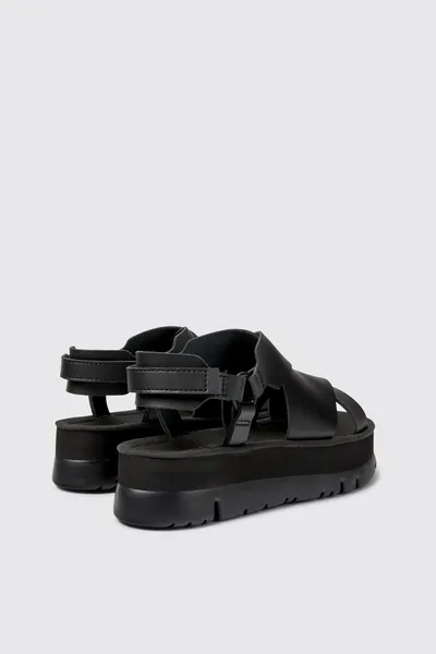 oruga Black Sandals for Women - Autumn / Winter collection