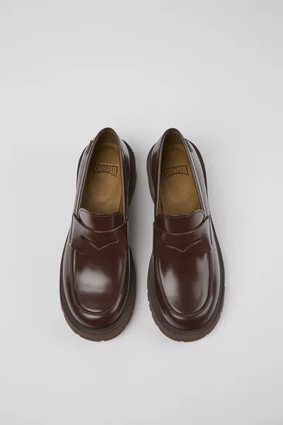 Milah Burgundy Formal Shoes for Women - Autumn / Winter collection - Image 3