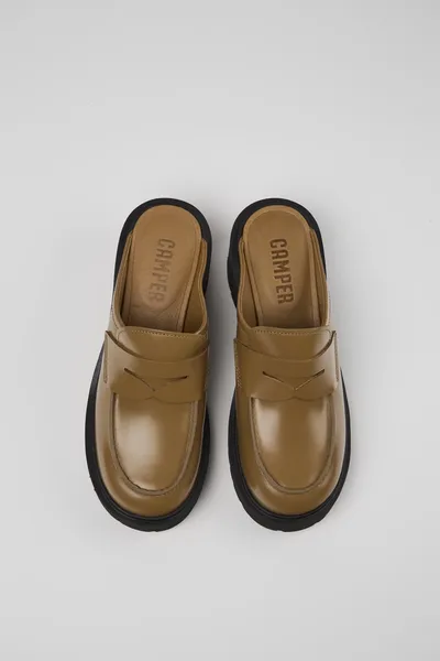 Milah Brown Clogs for Women - Autumn / Winter collection - Image 3