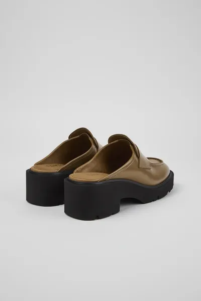 Milah Brown Clogs for Women - Autumn / Winter collection - Image 2