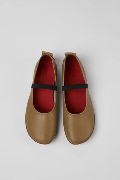Right Brown Ballerinas for Women - Autumn / Winter collection - Image 3