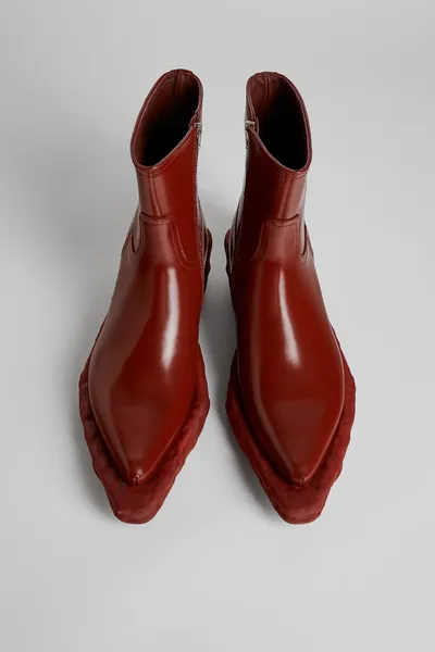 Venga Burgundy Ankle Boots for Men - Autumn / Winter collection - Image 3