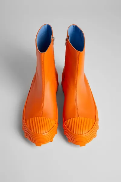 Tracktori Orange Ankle Boots for Men - Autumn / Winter collection - Image 3