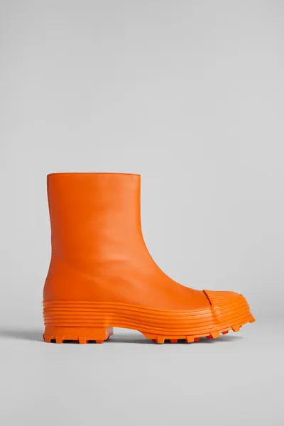 Tracktori Orange Ankle Boots for Men - Autumn / Winter collection