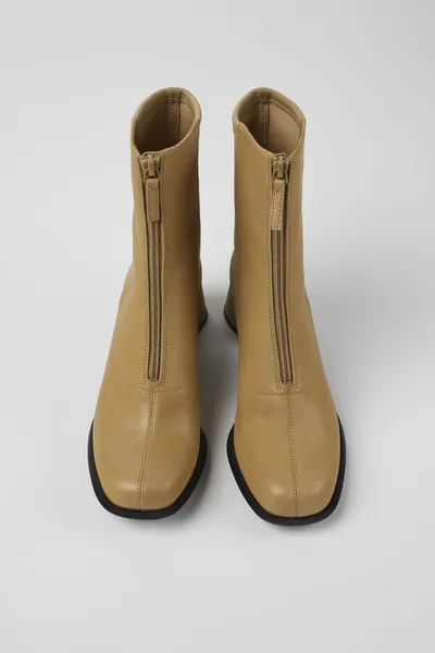 KIA Beige Ankle Boots for Women - Autumn / Winter collection - Image 3