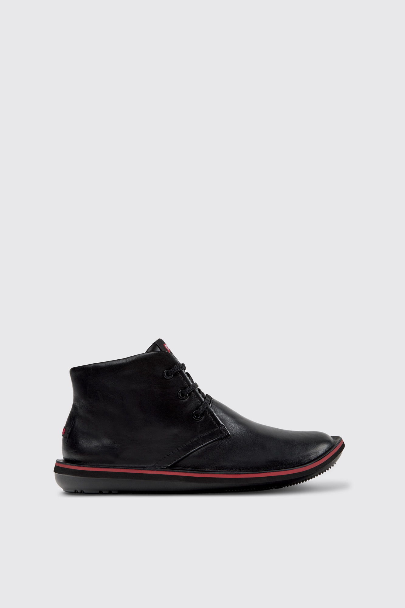 Beetle Black Leather Ankle Boots for Men. - Image 5