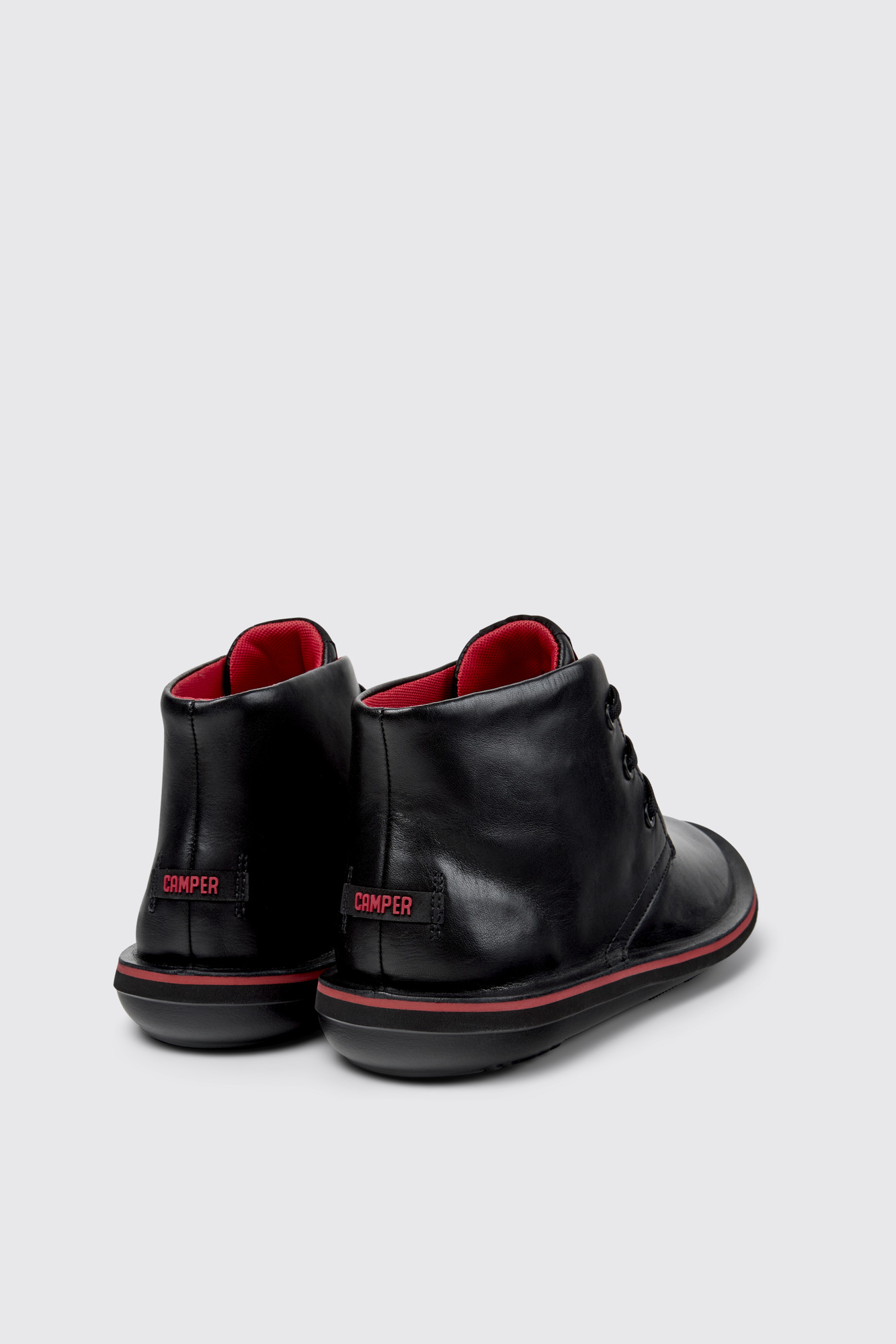 Beetle Black Leather Ankle Boots for Men. - Image 2