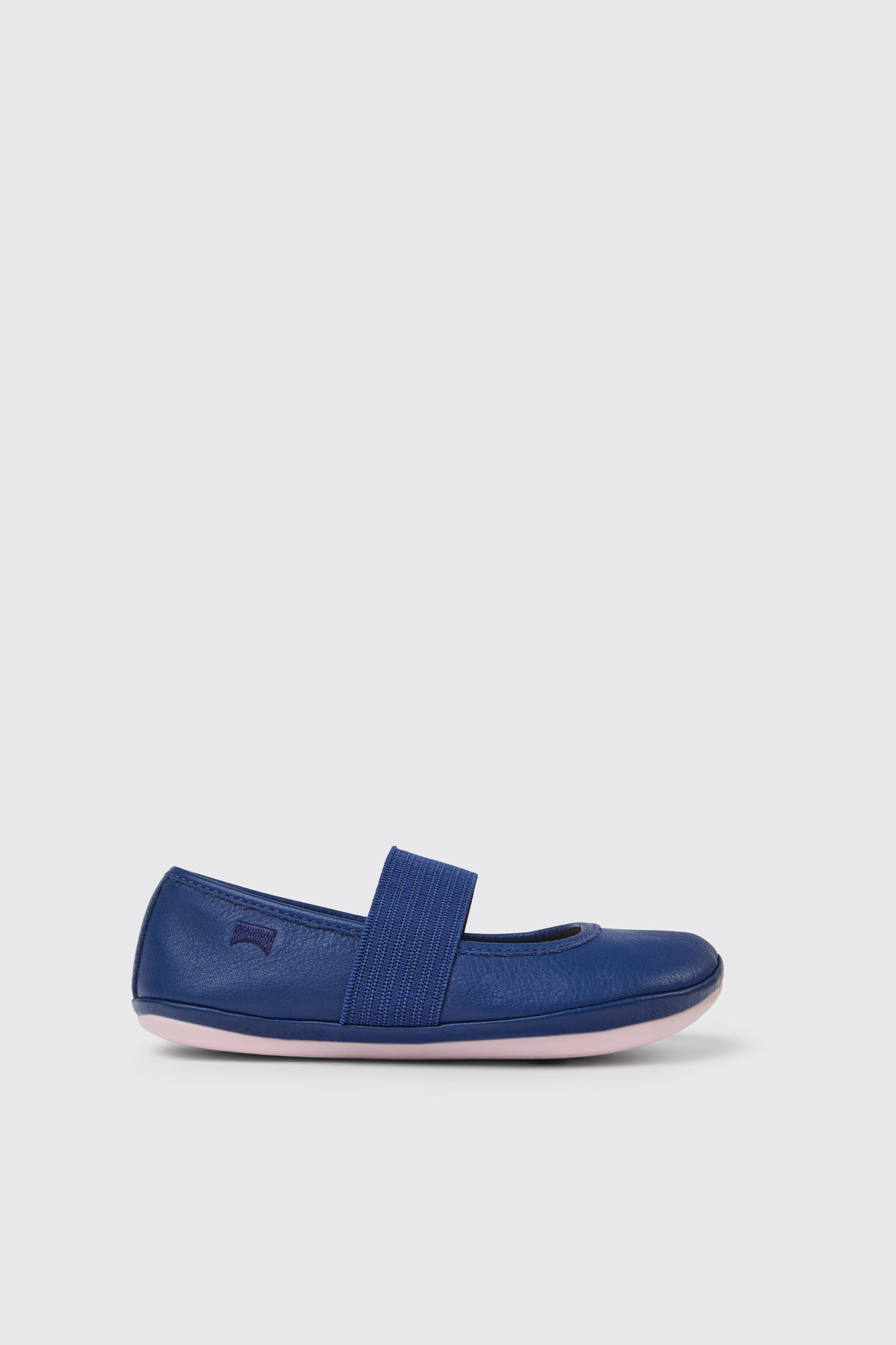 Right Blue leather ballerinas for girls - Image 5