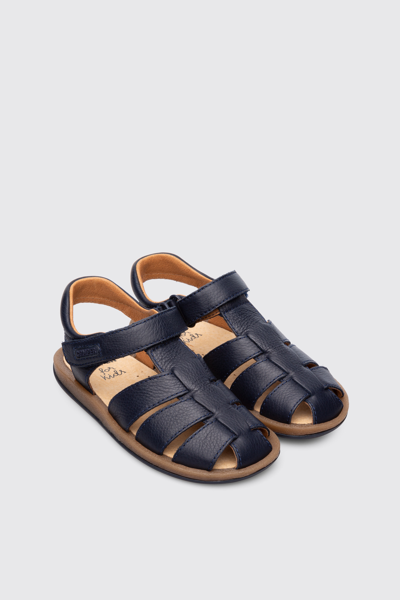 Bicho Closed navy T-strap sandal for kids - Image 2