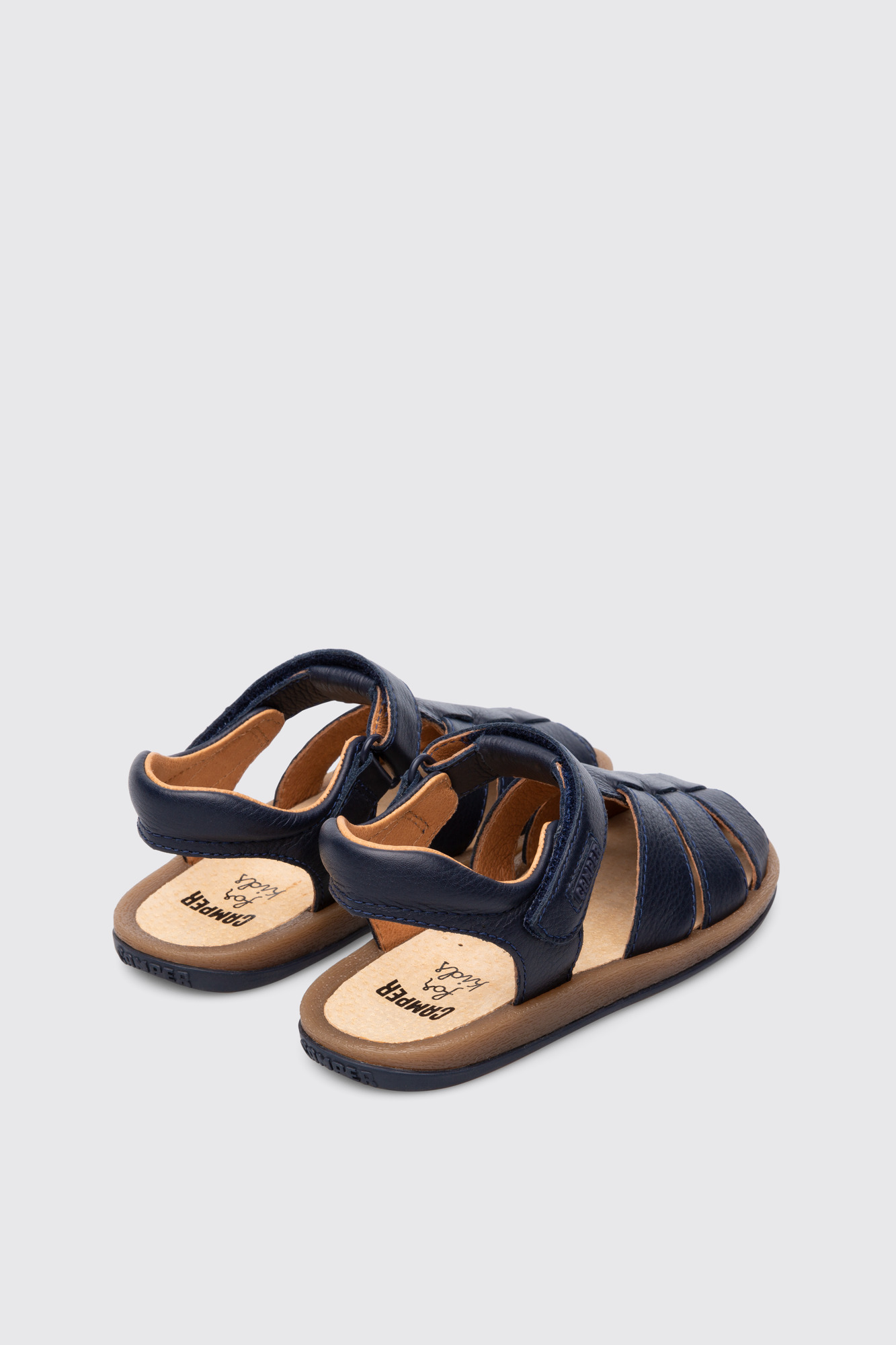 Bicho Closed navy T-strap sandal for kids - Image 3