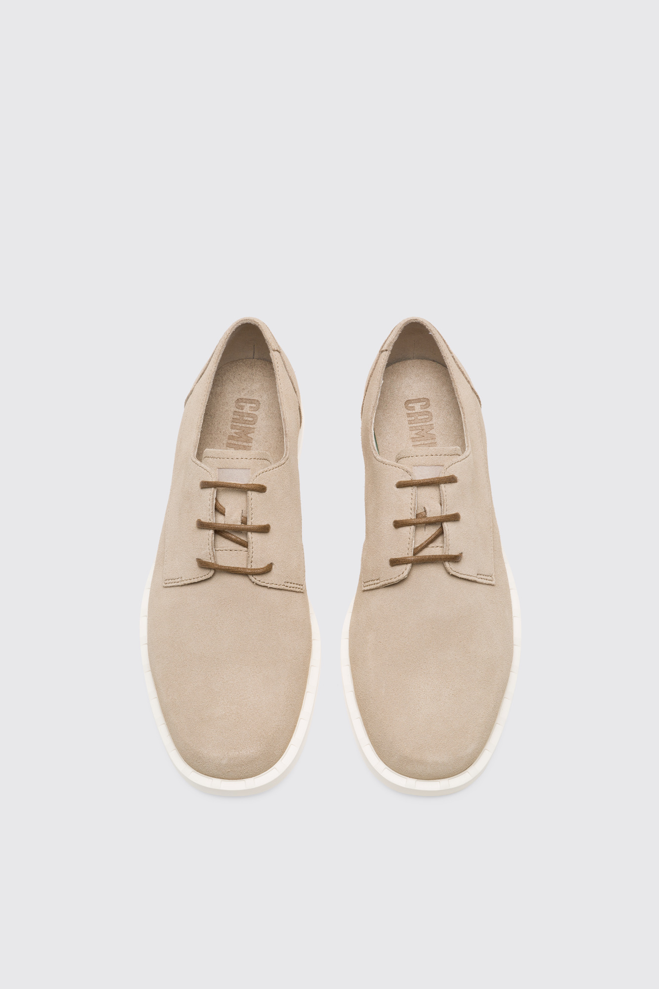 Judd Beige lace-up shoe for men - Image 4