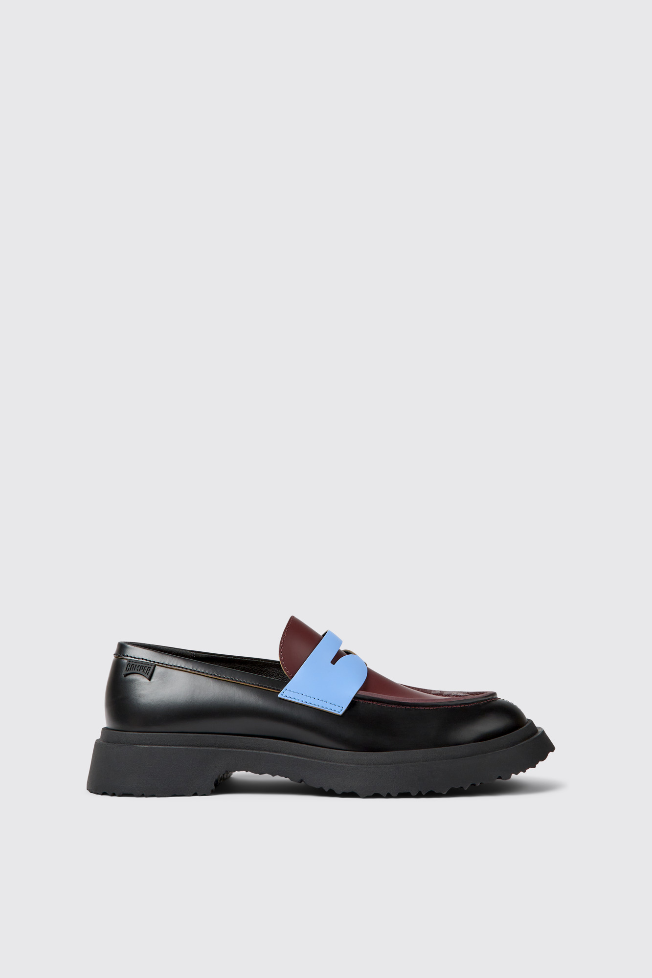 Twins Black leather loafers for men - Image 5