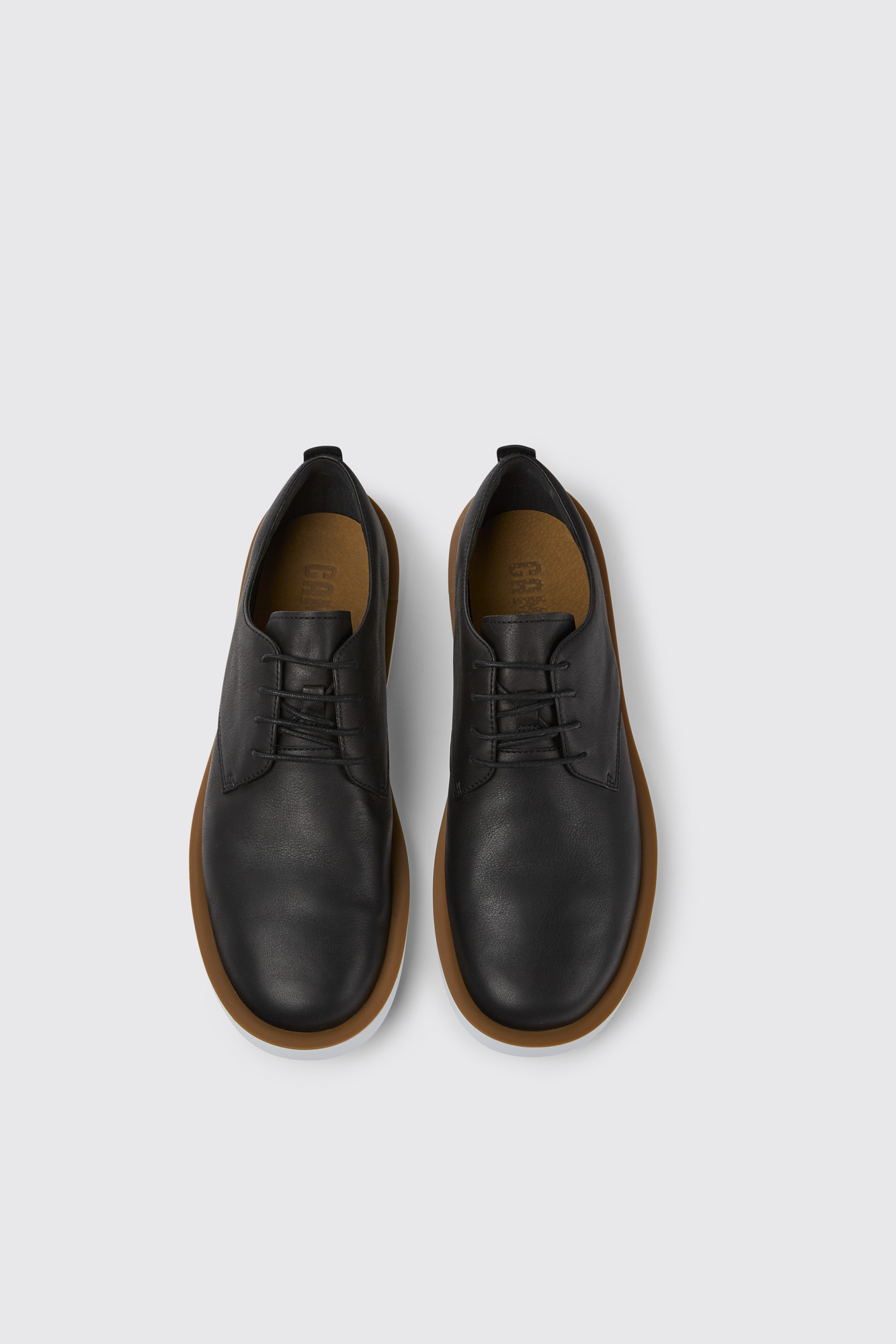 Wagon Black leather men's shoes - Image 3