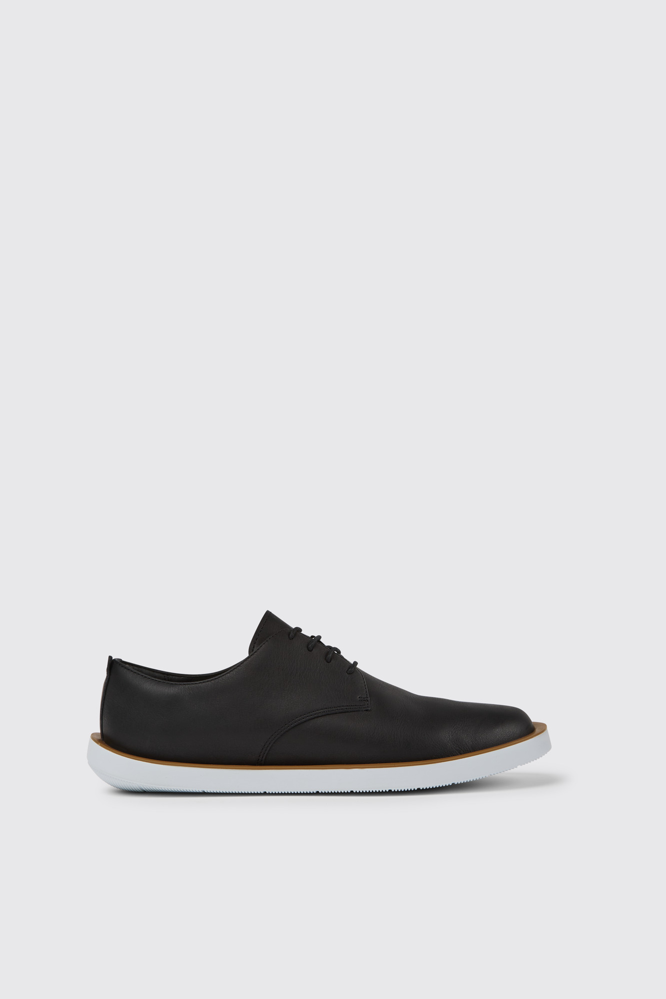 Wagon Black leather men's shoes - Image 5
