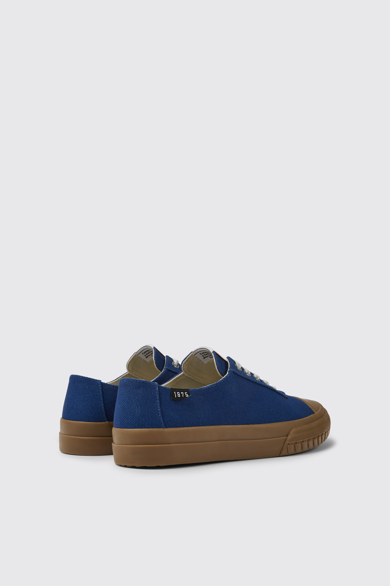 Camaleon Blue recycled cotton sneakers for men - Image 2