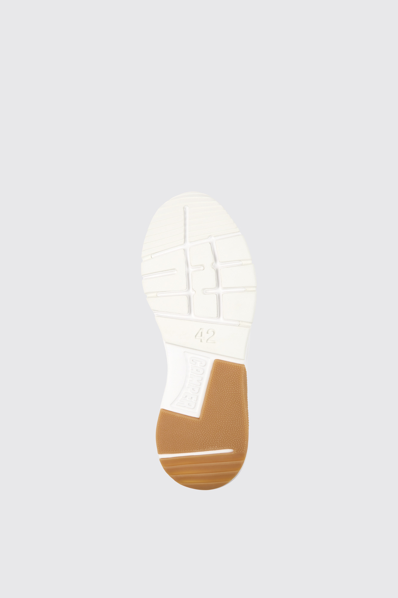 Drift Beige and white nubuck sneakers for men - Image 4