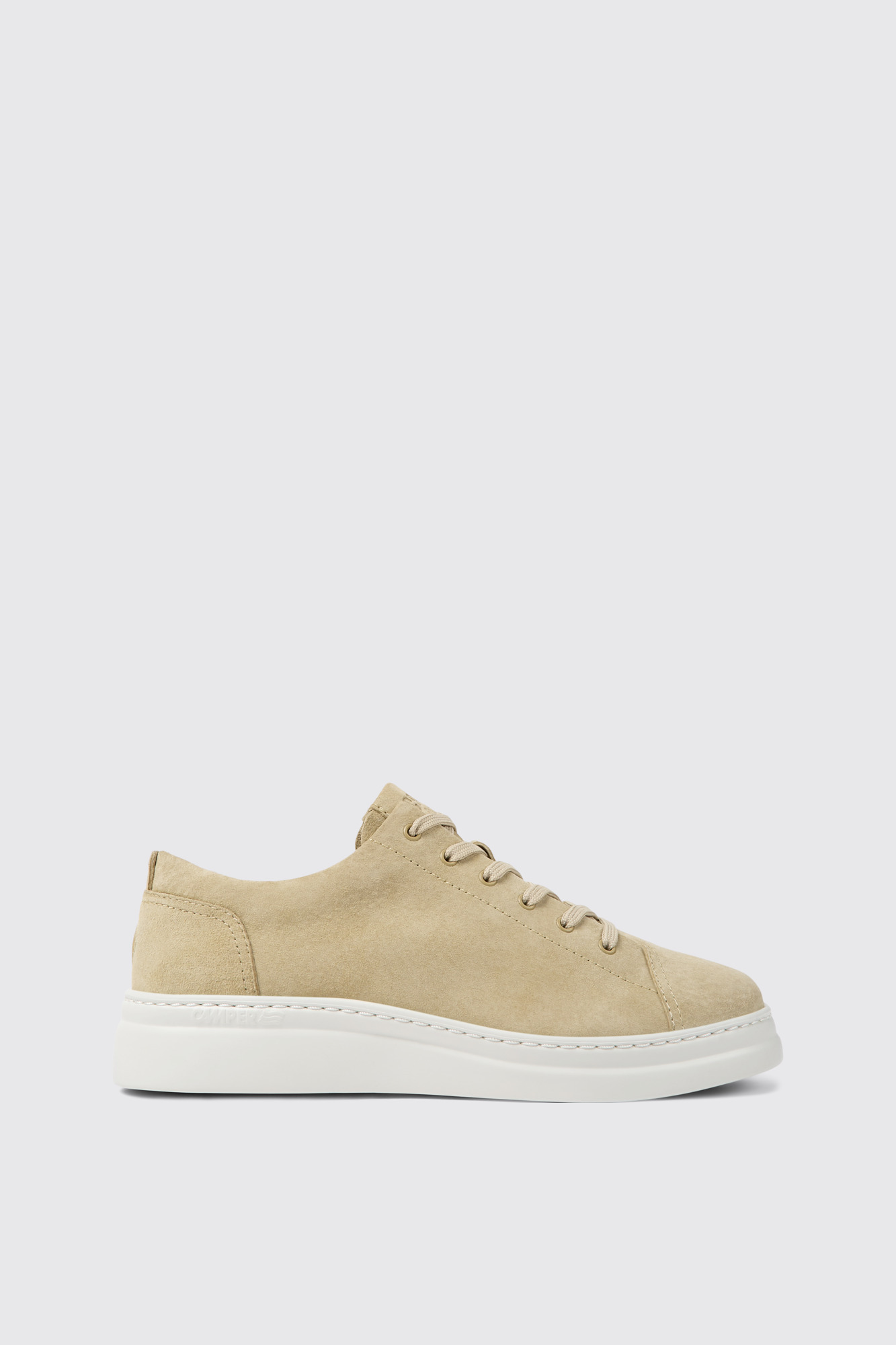 Runner Up Beige Nubuck Women's Sneakers. - Image 5