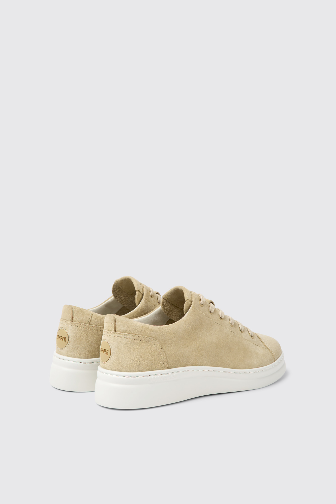 Runner Up Beige Nubuck Women's Sneakers. - Image 2
