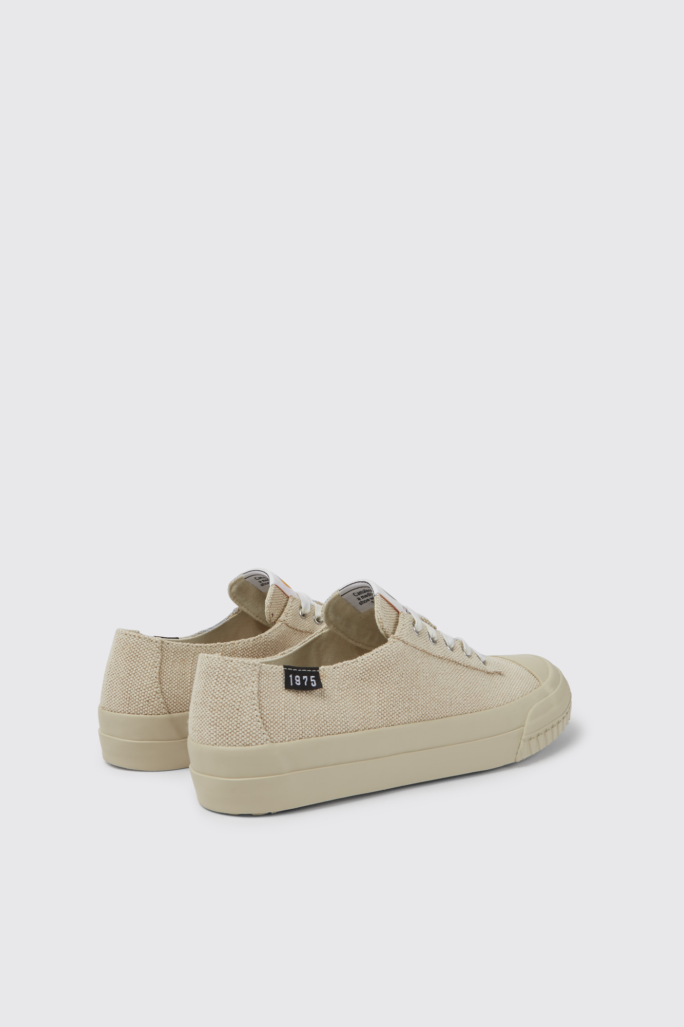 Camaleon Beige recycled hemp and cotton sneakers for women - Image 2