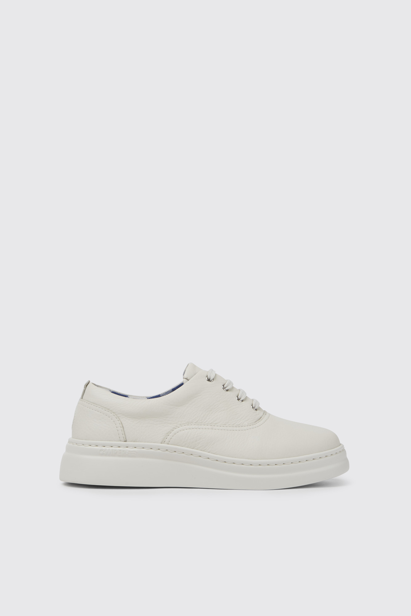 Runner Up White leather sneakers for women - Image 5