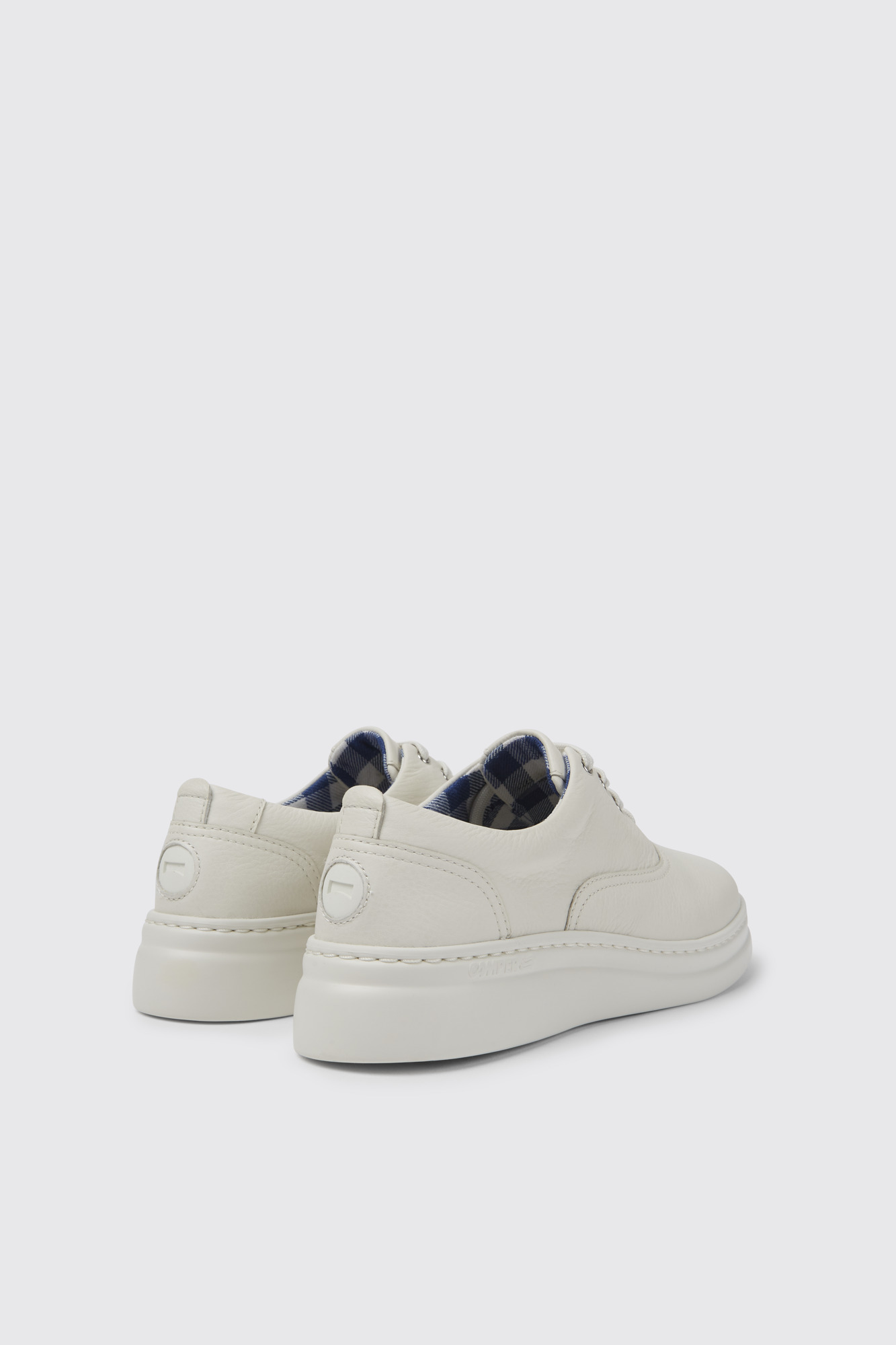 Runner Up White leather sneakers for women - Image 2