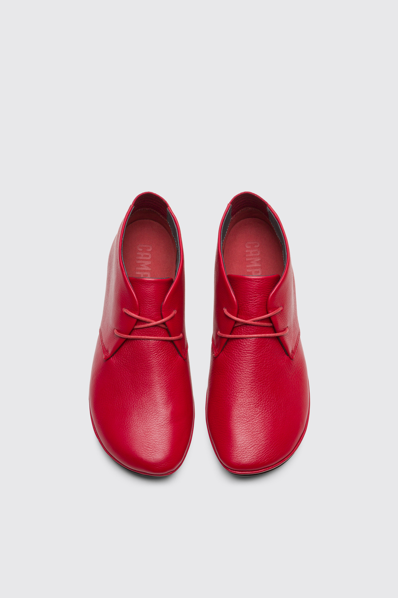 Right Red lace up ankle boot for women - Image 4