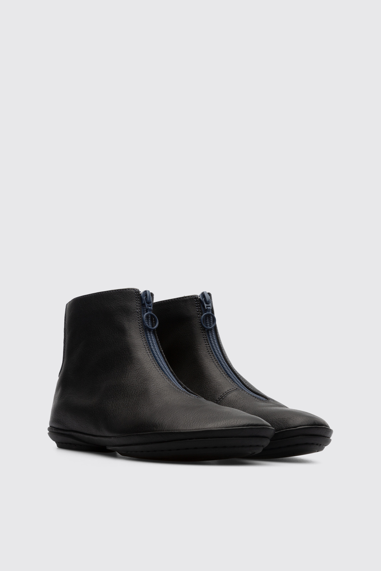 Right Black zip up ankle boot for women - Image 2