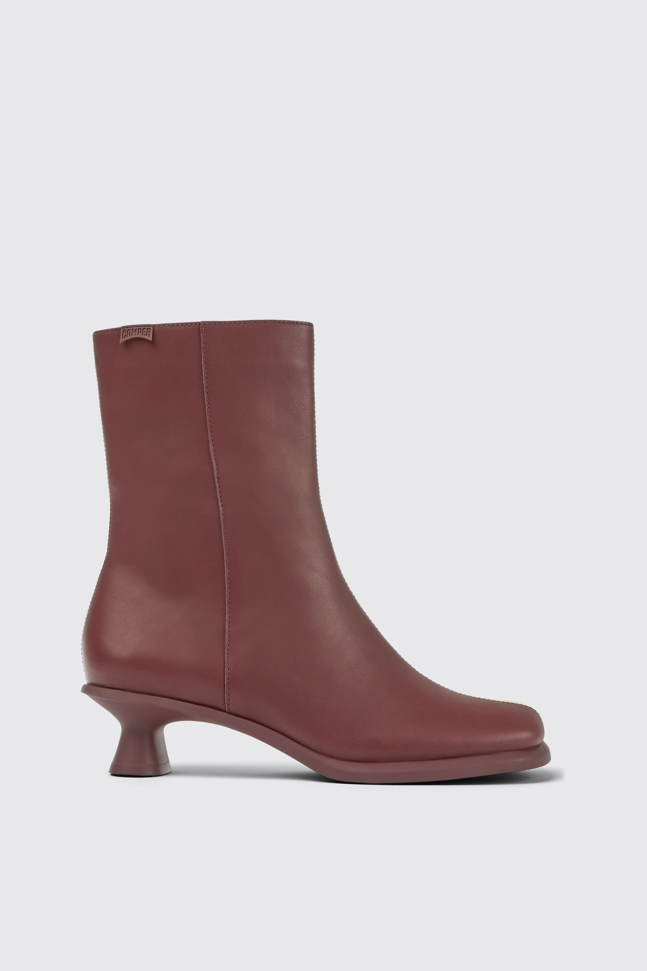 Twins Burgundy and yellow ankle boots for women - Image 5
