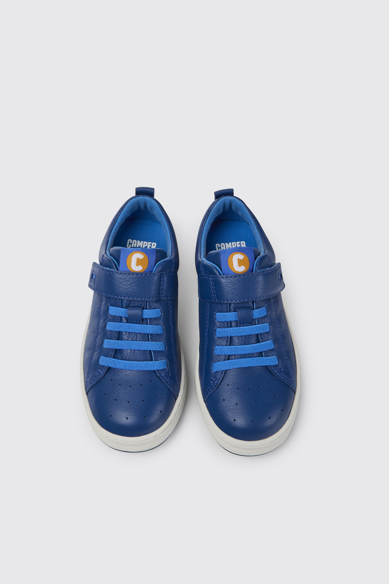 Runner Blue leather sneakers for kids - Image 3